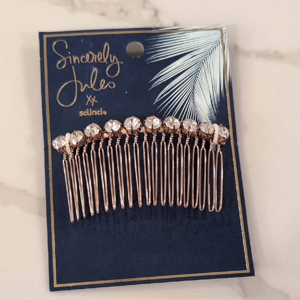 Sincerely Jules Crystal Embellished Hair Comb